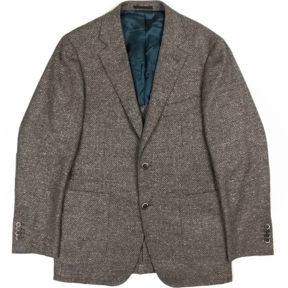 Suitsupply Havana Brown Wool,Cotton&Silk Jacket 40R